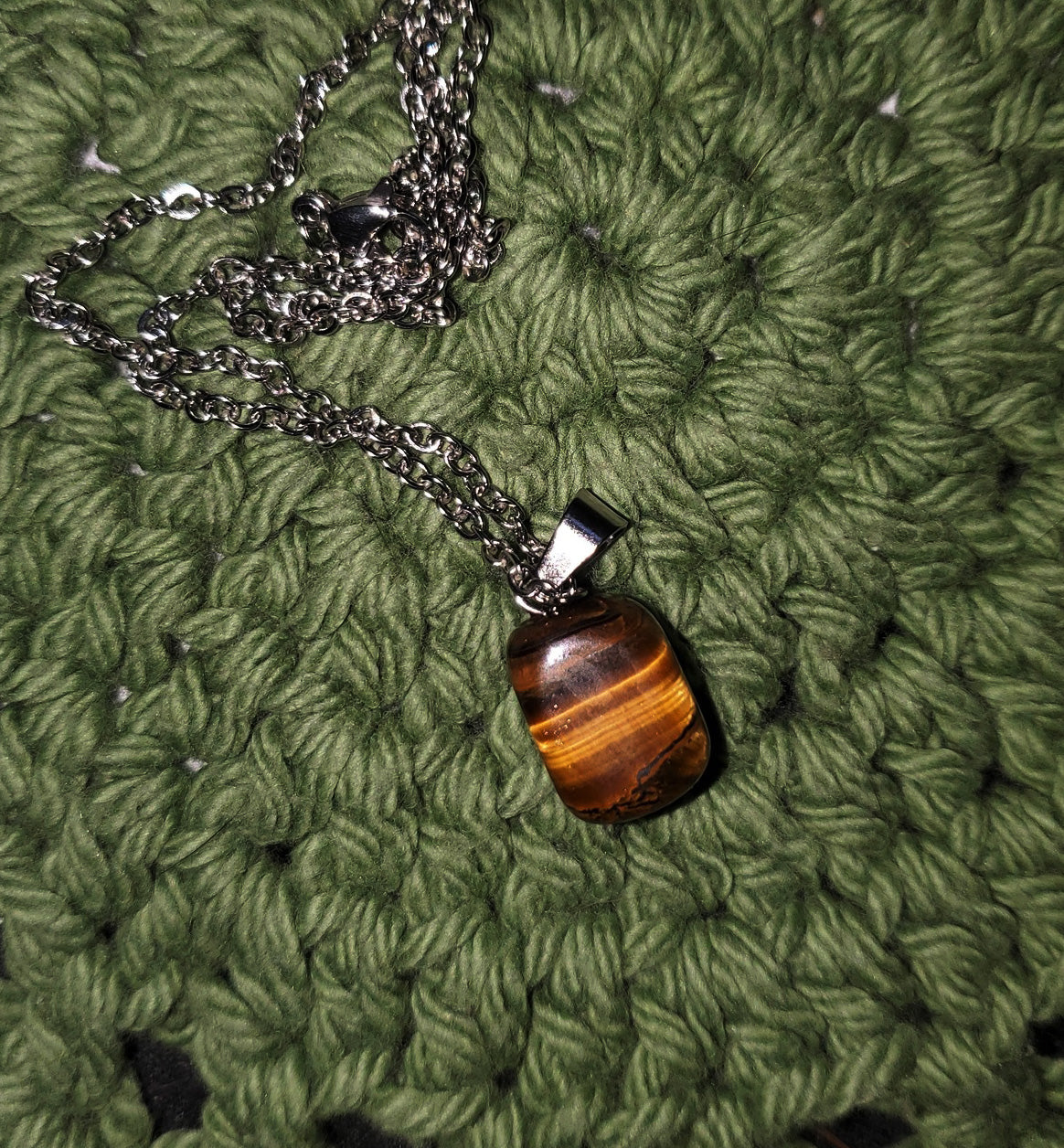 Tiger’s Eye Necklace | Grounding Protection &amp; Confidence Talisman