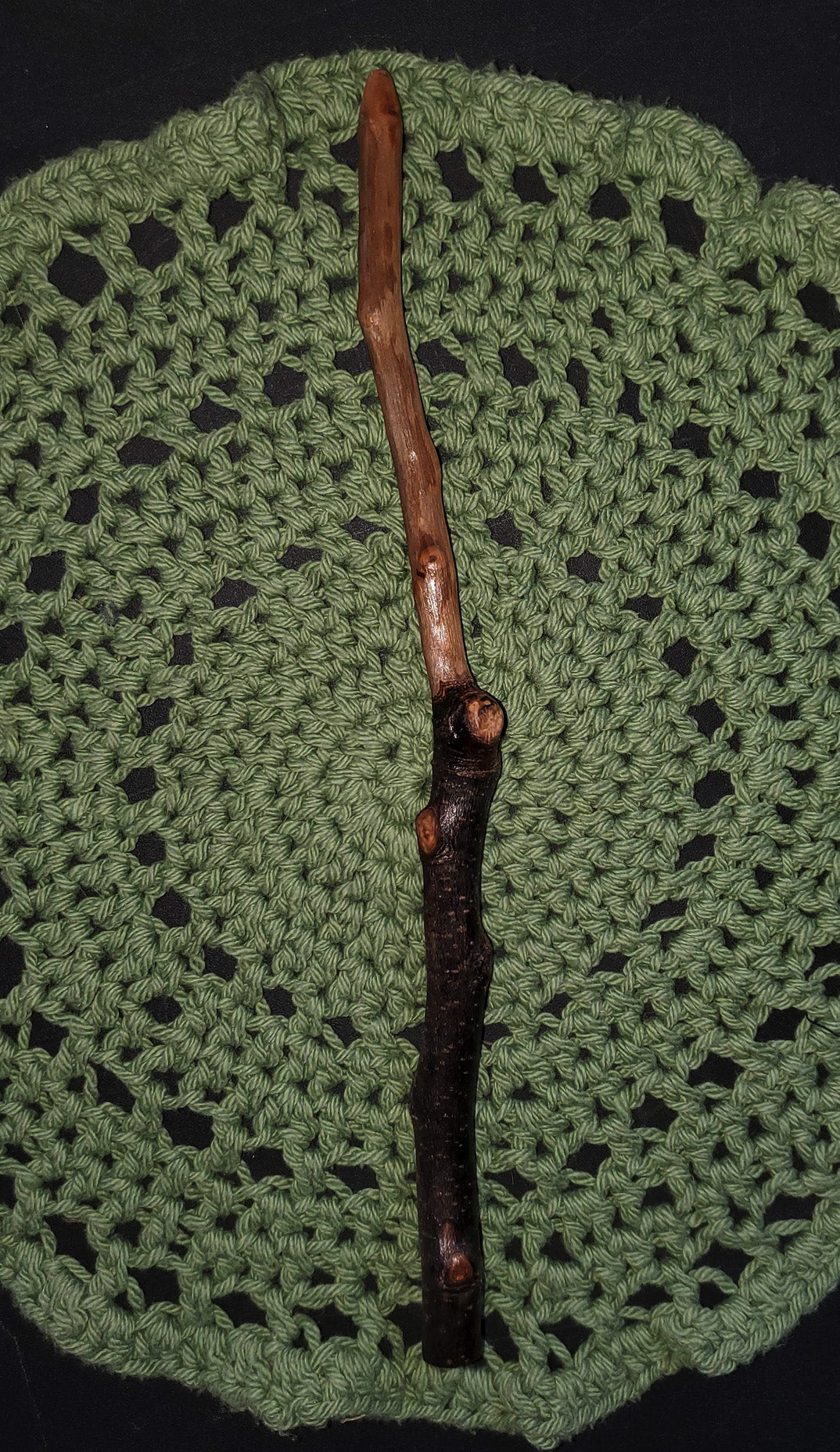 Handcrafted Appalachian Witch Wand No. 21 | Natural Wood Ritual Wand | 12.5” Spellcasting Wand
