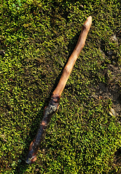 Handcrafted Appalachian Wand | Foraged Wood Ritual Wand 12” (No. 10)
