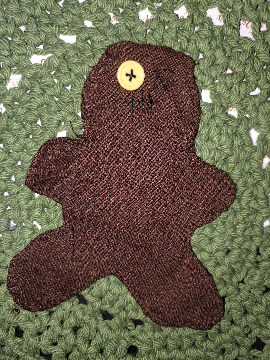 Handmade Poppet Doll (Brown) | Folk Magic Spell Poppet | Stuffable Ritual Doll