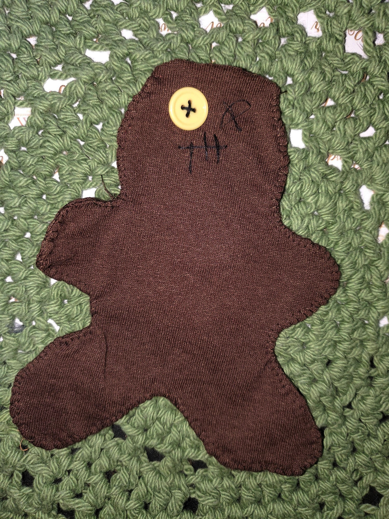 Handmade Poppet Doll (Brown) | Folk Magic Spell Poppet | Stuffable Ritual Doll