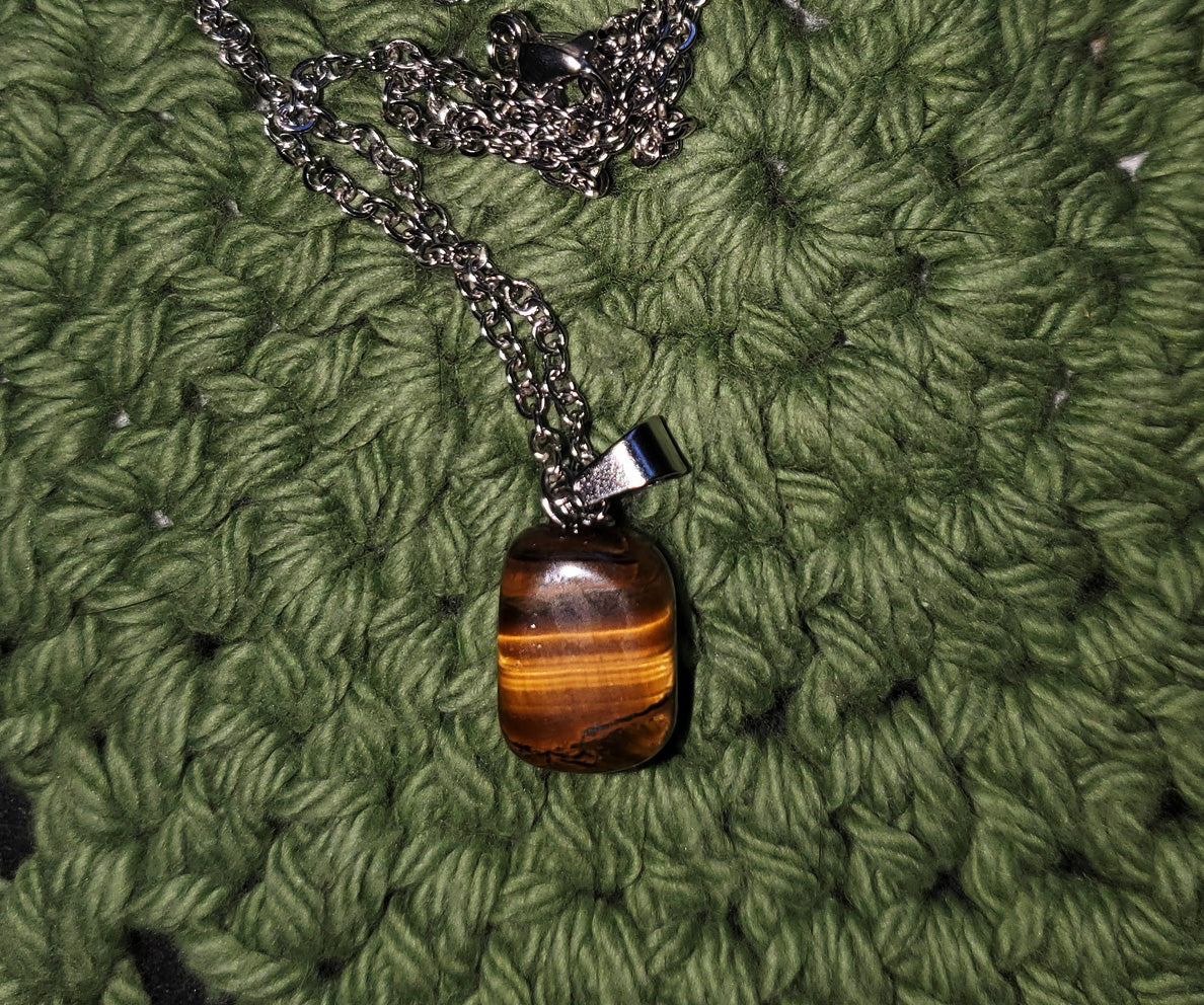 Tiger’s Eye Necklace | Grounding Protection &amp; Confidence Talisman