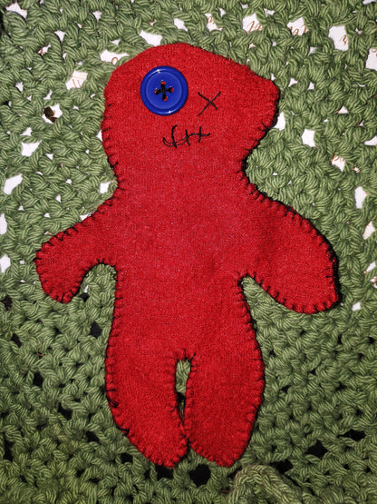 Handmade Poppet Doll (7.5”) | Stuff-Your-Own Spell Poppet | Folk Magic Rootwork Doll | Witchcraft Ritual Tool