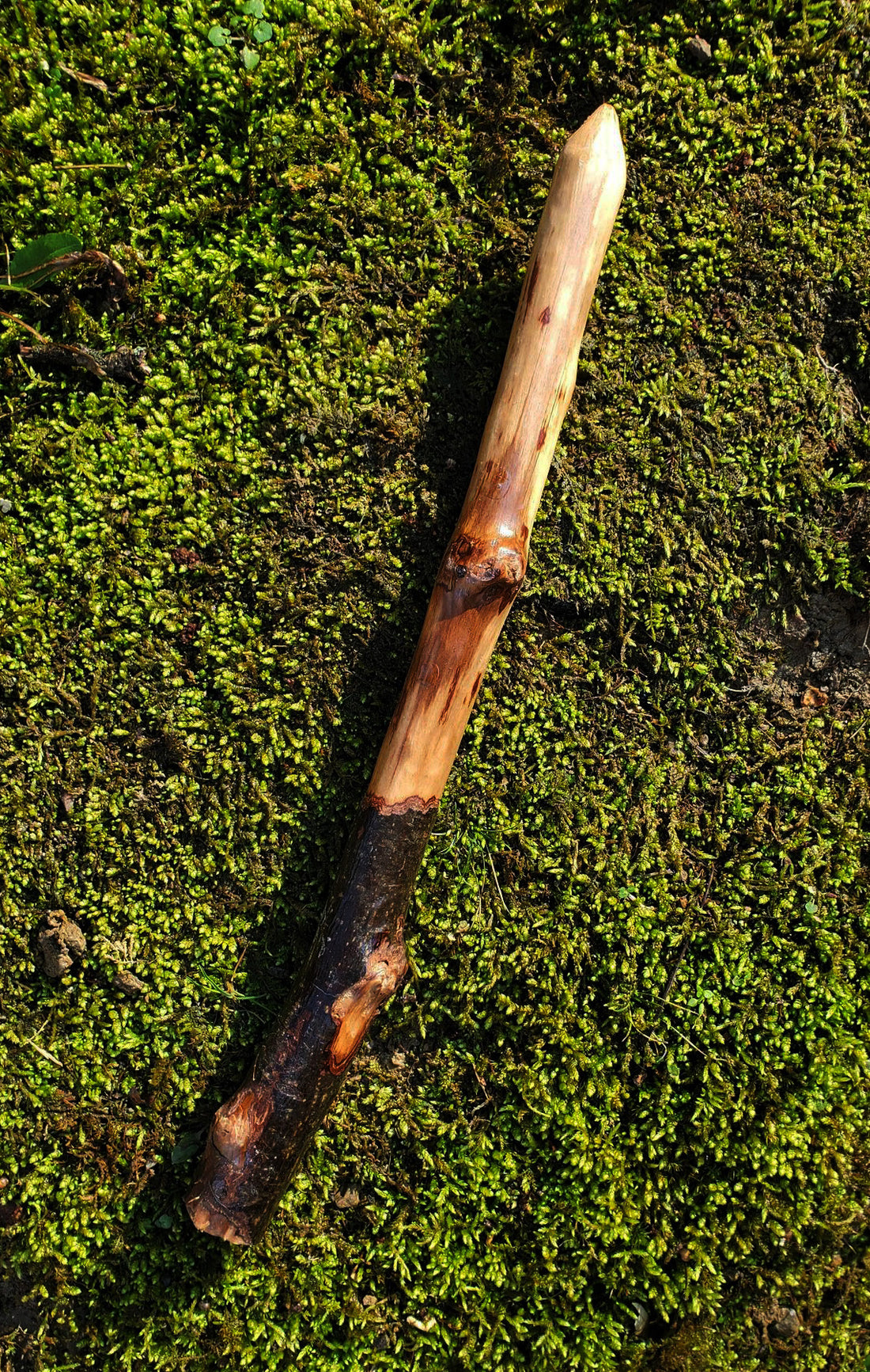 Appalachian Foraged Wand | Handcrafted Wooden Ritual Wand | Natural Witch Wand | Mossbound Wand No. 11