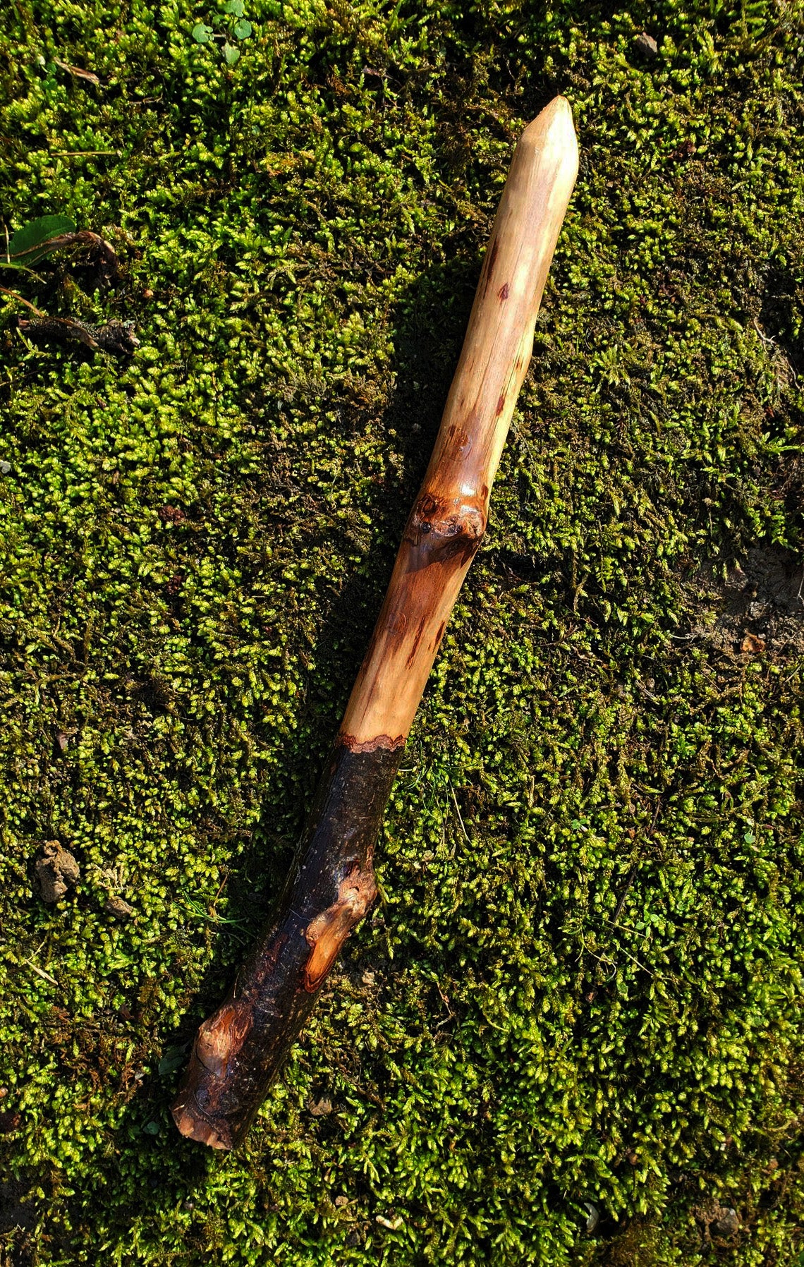 Appalachian Foraged Wand | Handcrafted Wooden Ritual Wand | Natural Witch Wand | Mossbound Wand No. 11