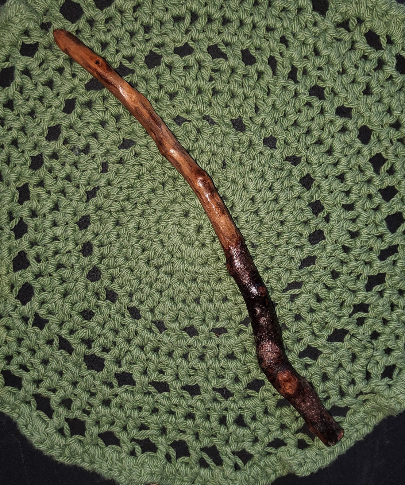 Appalachian Foraged Wood Wand 12” | Handcrafted Witch Wand for Spellwork, Ritual, Energy Work &amp; Altar Decor