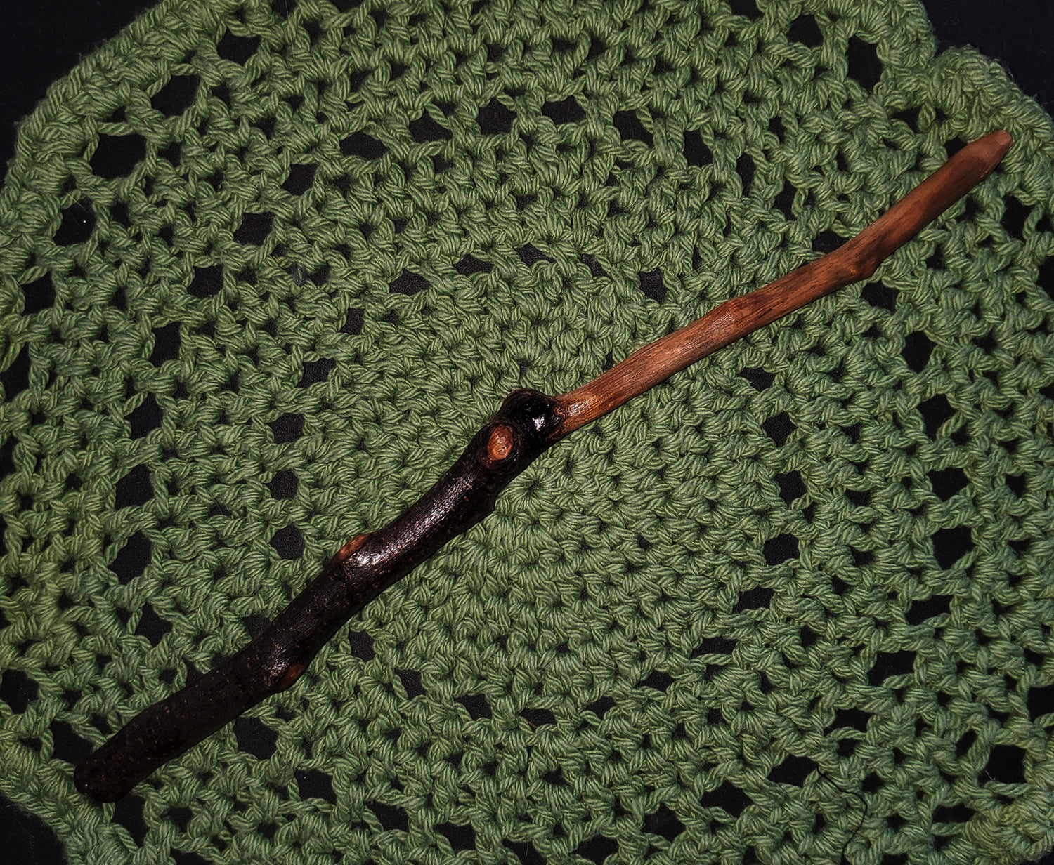 Handcrafted Appalachian Witch Wand No. 21 | Natural Wood Ritual Wand | 12.5” Spellcasting Wand
