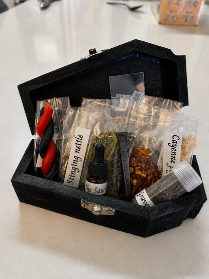 Curse return to sender banishing mirror box spell kit