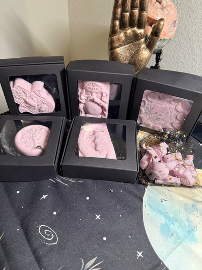 🔮 Lavender Crystal Ball Goat Milk Soap ✨