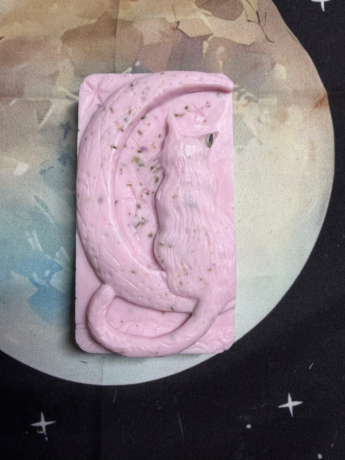 🌙 Lavender Moon Cat Goat Milk Soap ✨
