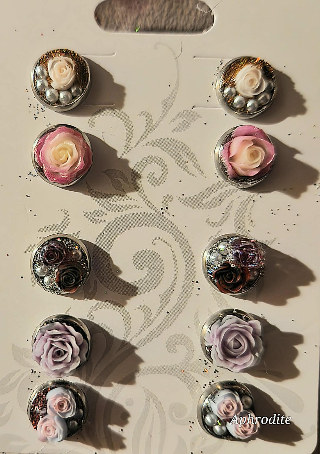 floral post/stud earrings