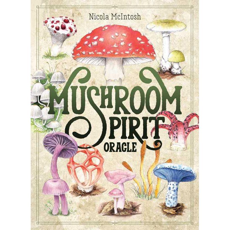Mushroom Spirit Oracle Deck by Nicola McIntosh – 36 Illustrated Cards &amp; Guidebook