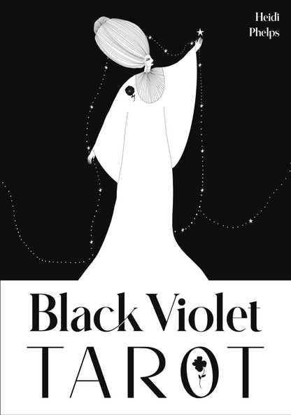 Black Violet Tarot card showing gothic floral imagery and moody atmosphere