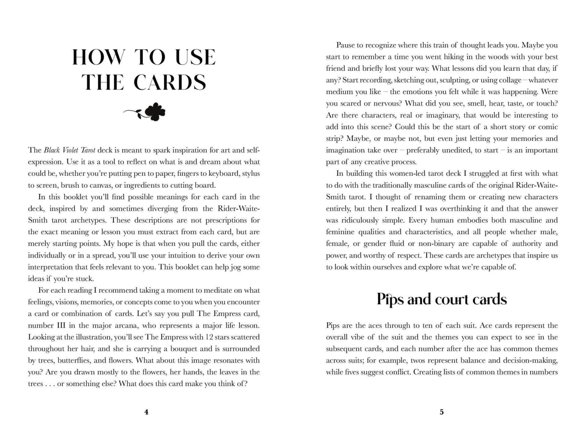 Black Violet Tarot by Heidi Phelps