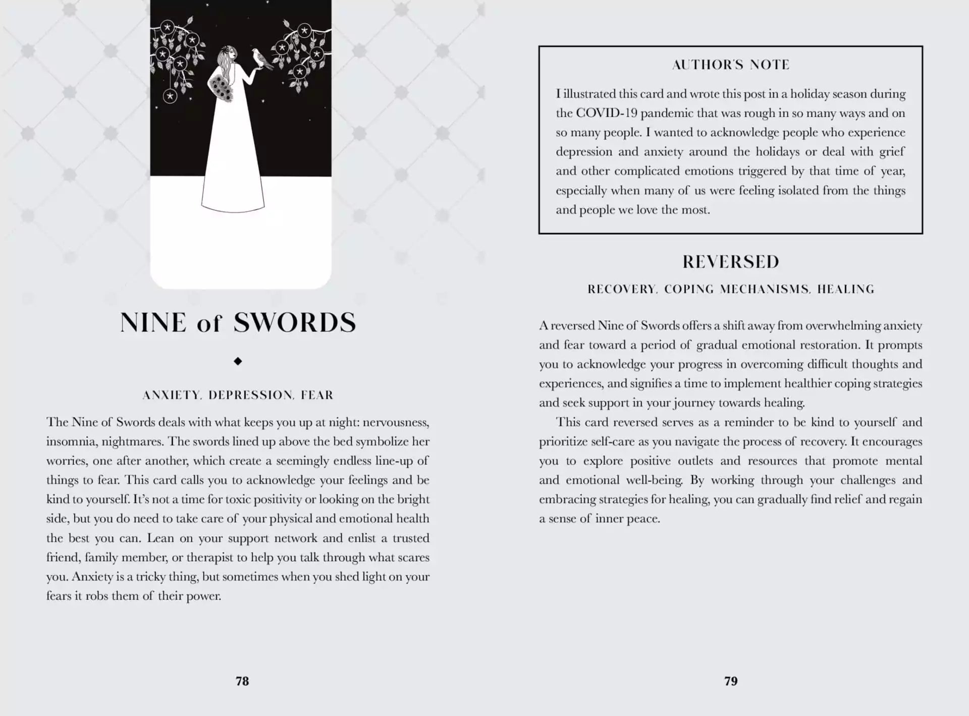 Black Violet Tarot card spread or deck overview showing Heidi Phelps artwork