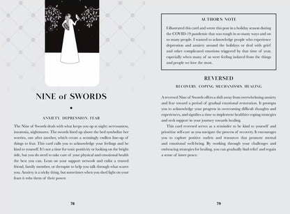 Black Violet Tarot card spread or deck overview showing Heidi Phelps artwork
