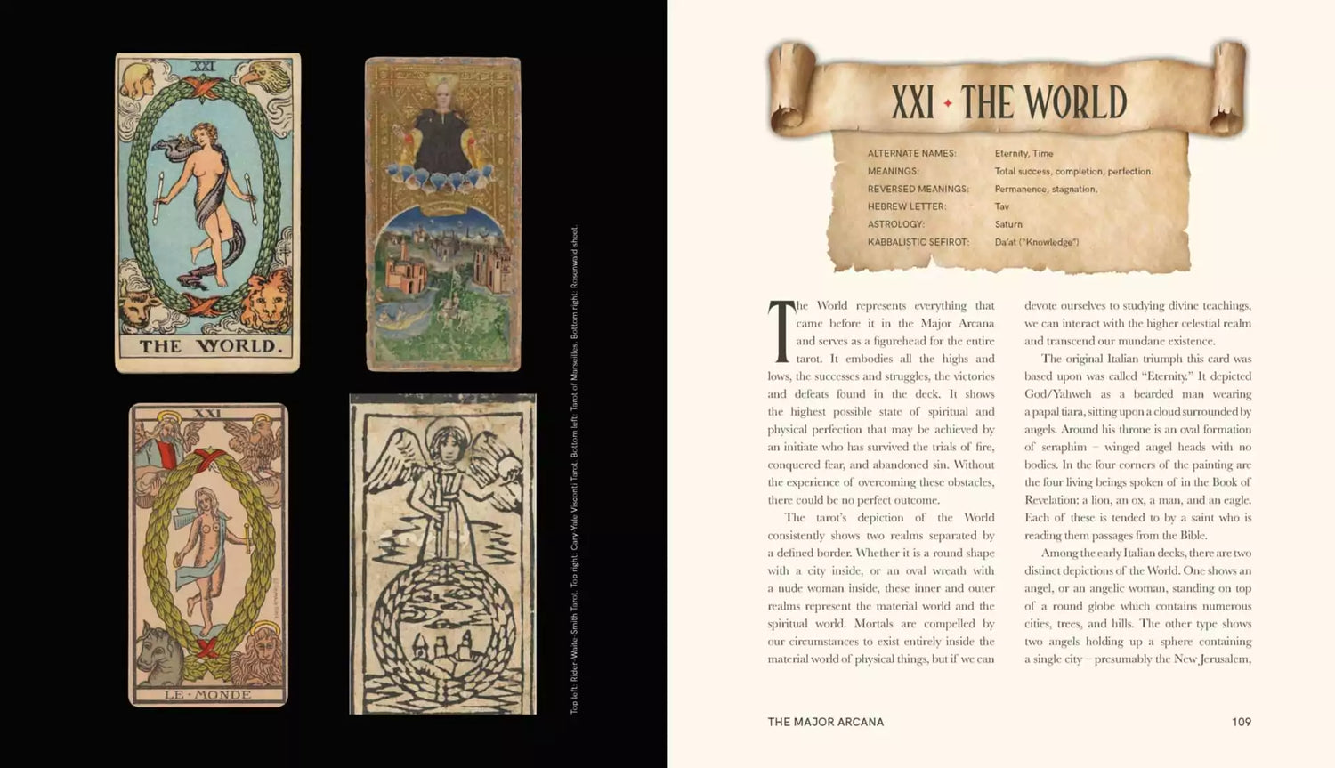An Occult Guide to the Tarot back cover or spine showing Travis McHenry hardcover