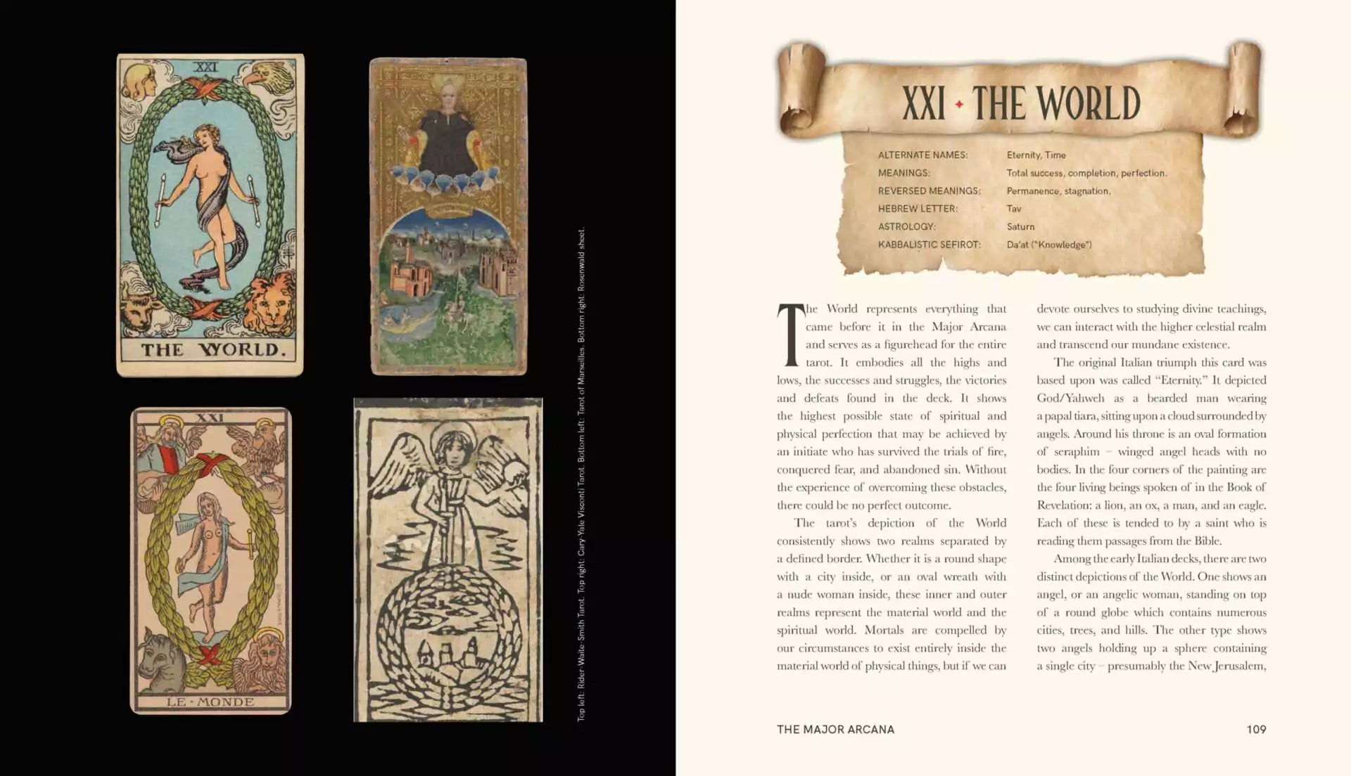 An Occult Guide to the Tarot back cover or spine showing Travis McHenry hardcover