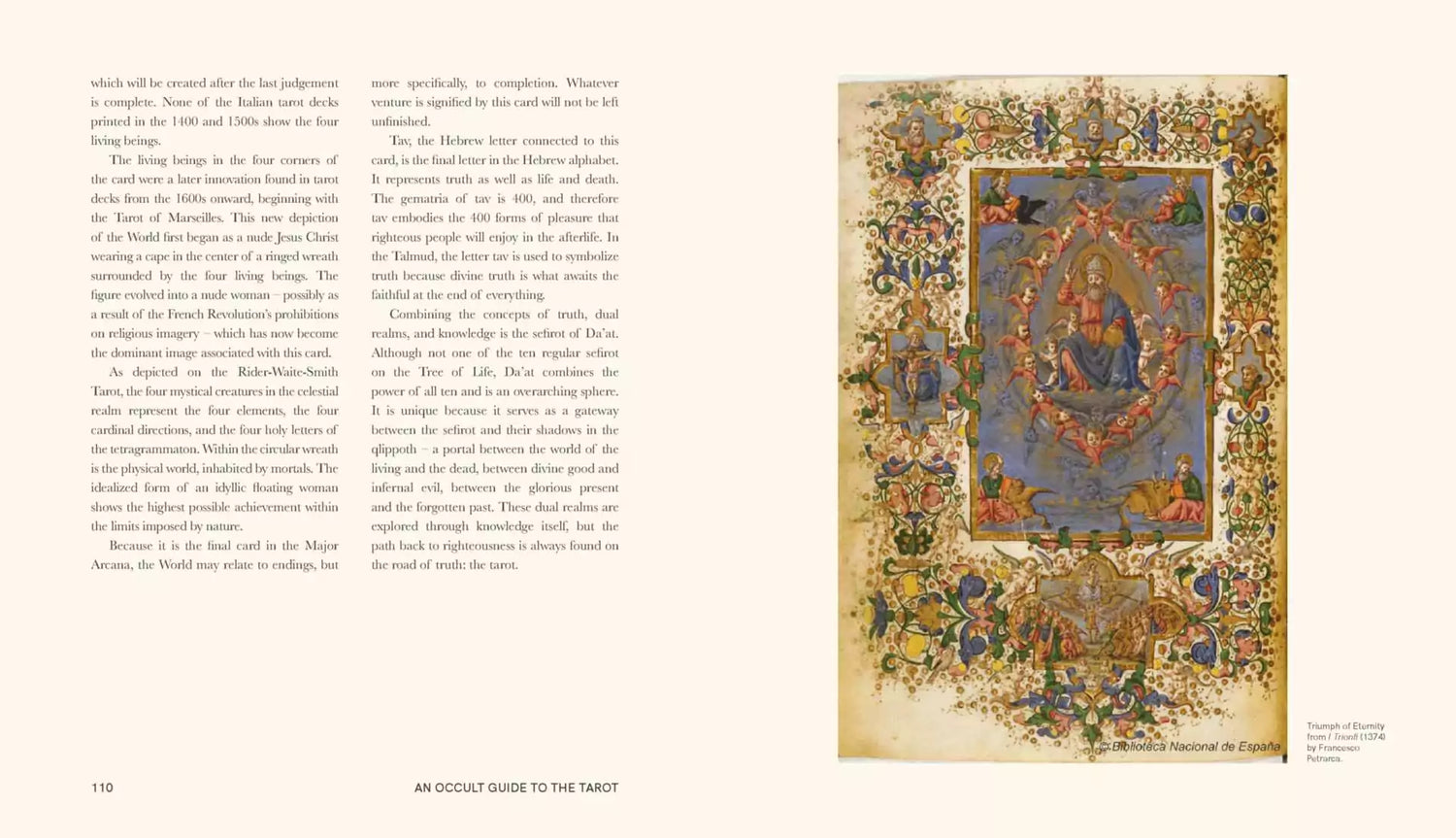 An Occult Guide to the Tarot book detail showing ceremonial magic and tarot connection