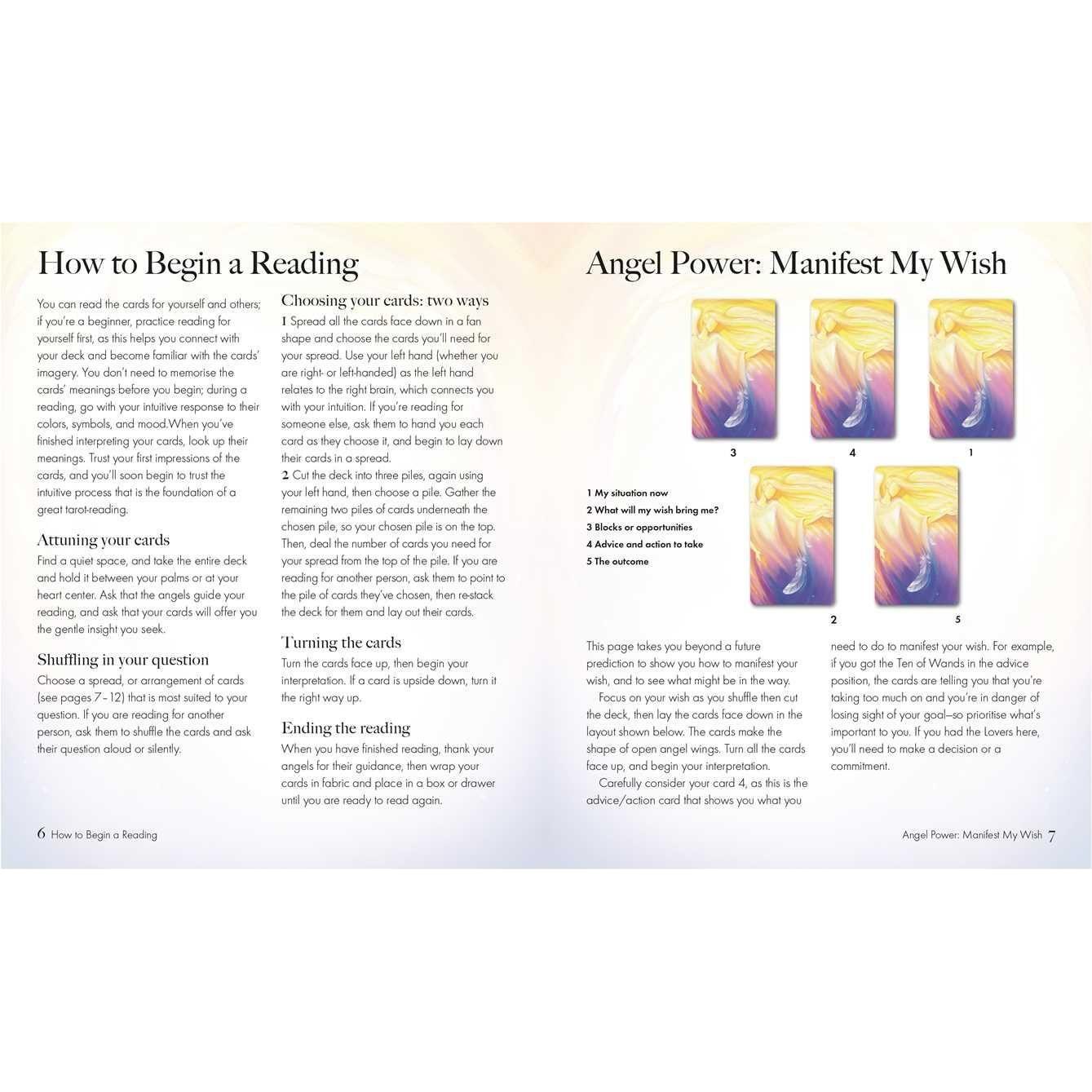 Angel Tarot Deck by Jayne Wallace – 78 Cards &amp; Guidebook for Divine Guidance
