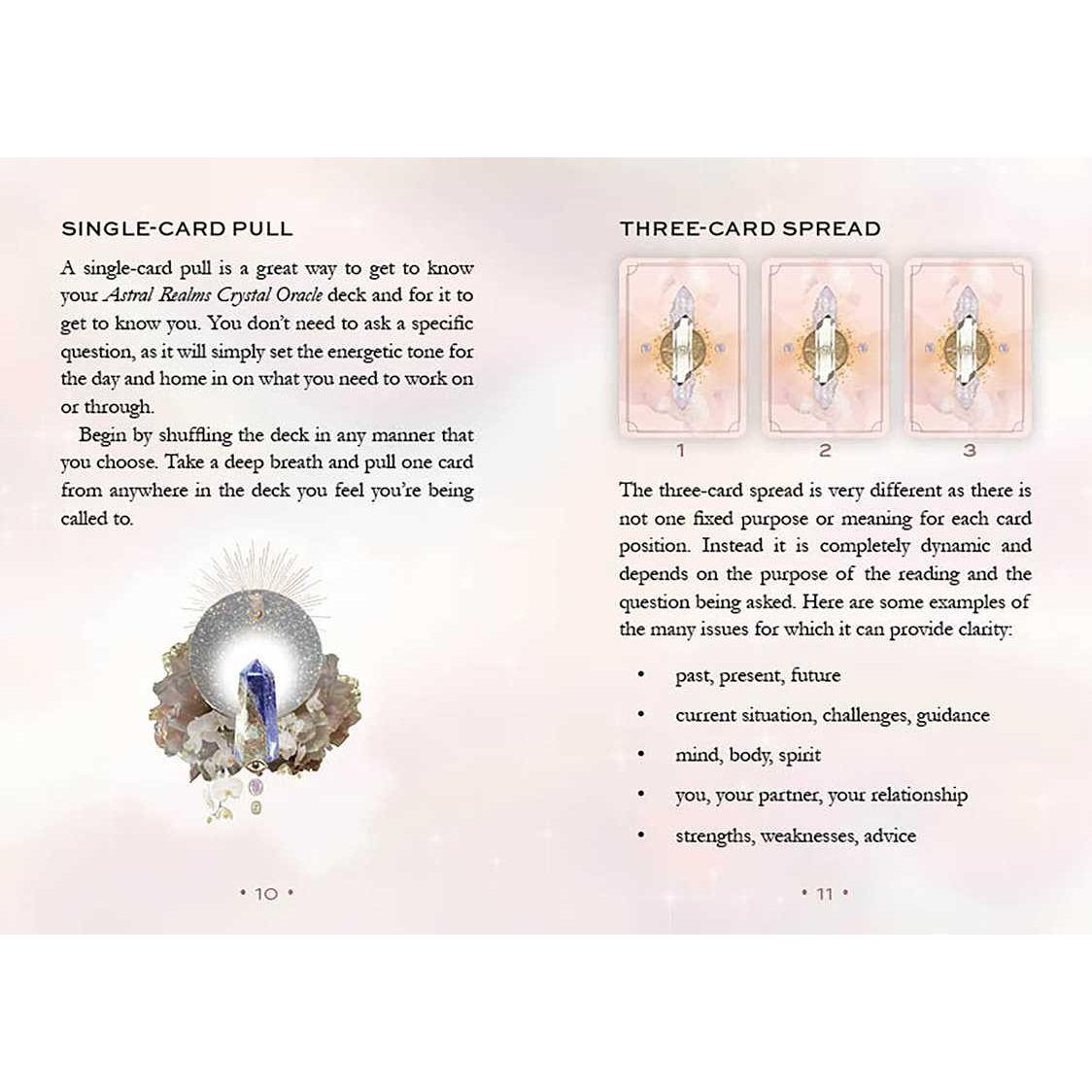 Astral Realms Crystal Oracle Deck – 33 Cards &amp; Guidebook by Leah Shoman