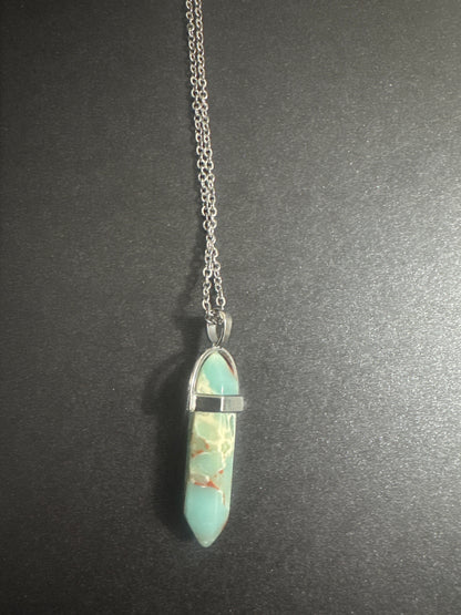 Various Shaped Crystal Necklaces
