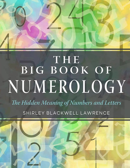 Big Book of Numerology front cover with colorful number imagery and the subtitle &