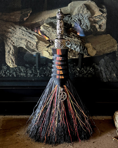 Rooted Ember Athame Besom