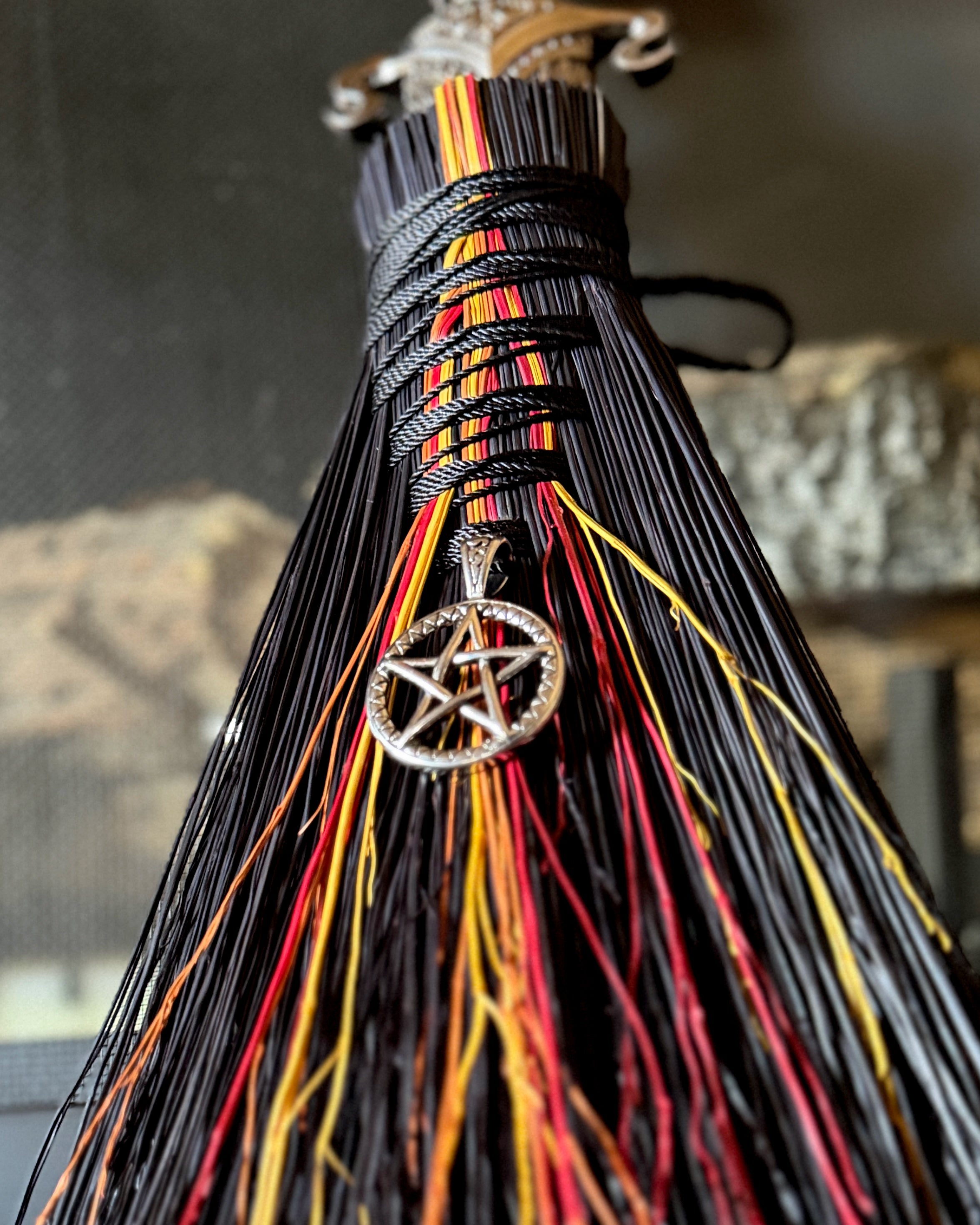Rooted Flame Athame Besom