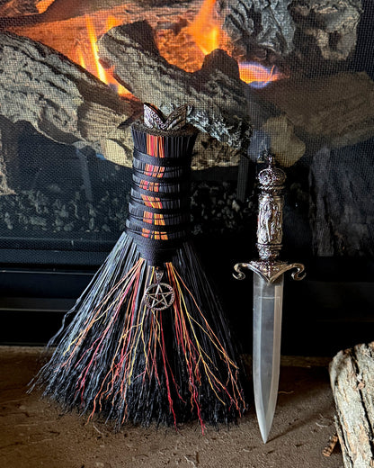 Rooted Ember Athame Besom