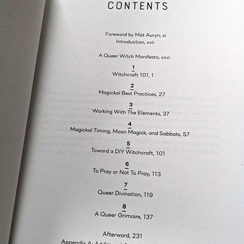 Back cover of Queering Your Craft by Cassandra Snow showing author information and book description for LGBTQ+ witchcraft guide.