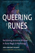 Queering the Runes book cover featuring a raven against a dark mystical background with the title in bold text.