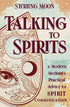 Talking to Spirits book cover featuring an illustrated eye with intricate mandala designs and the subtitle &
