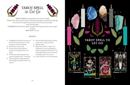 Back cover of Tarot Magick by Lindsay Squire with book description and author bio