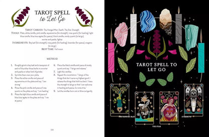 Back cover of Tarot Magick by Lindsay Squire with book description and author bio