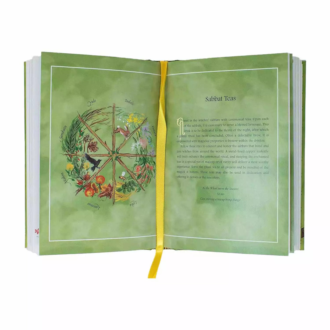 Open pages of Tea Witch&