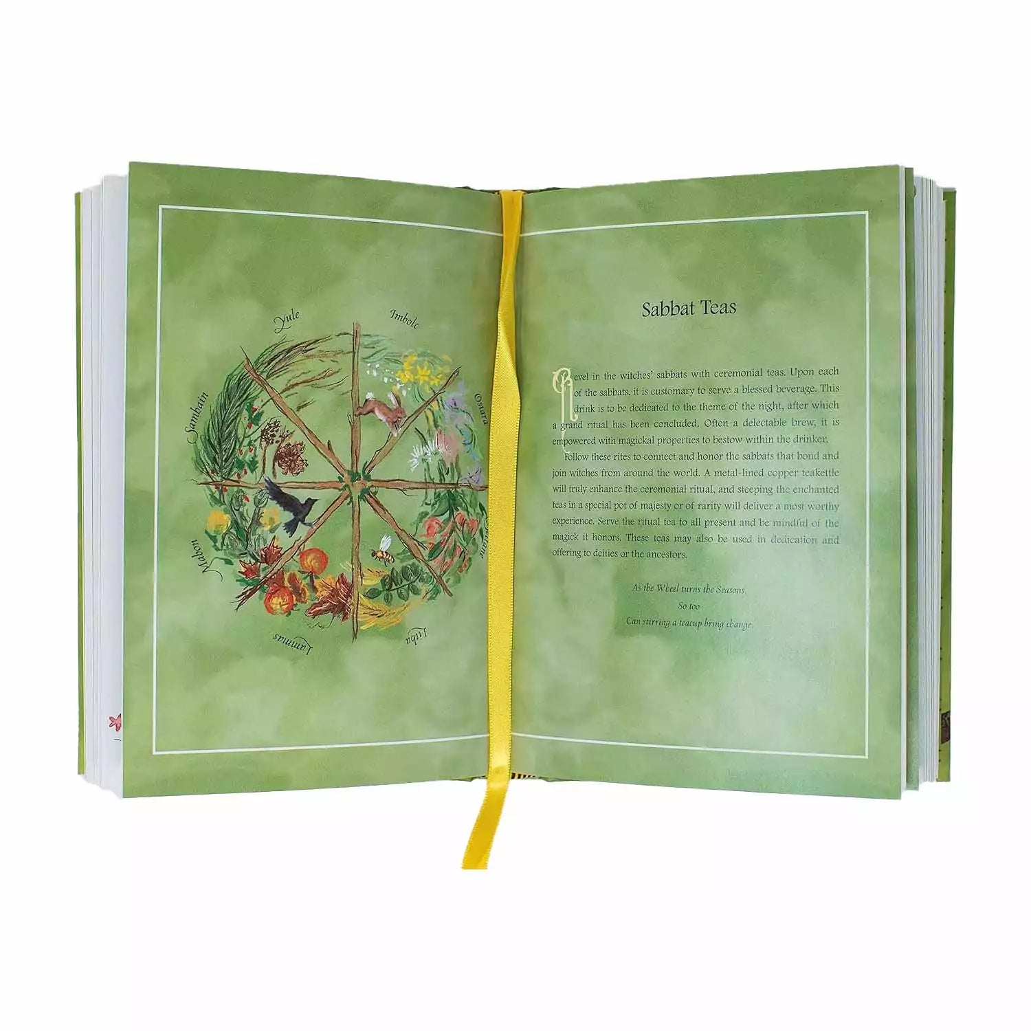 Open pages of Tea Witch&