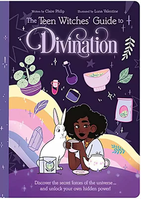 Teen Witches Guide to Divination book by Philip and Valentine showing young adult divination guide with runes and pendulum imagery on cover