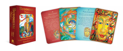 Buddhism Oracle card showing Buddhist bodhisattva or teaching illustration