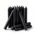 Pack of twenty black 1/2-inch chime spell candles for protection rituals banishing cord cutting shadow work and defensive candle magic practice