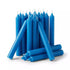 Pack of 20 light blue chime candles in standard 1/2-inch ritual size arranged in a cluster on a white background
