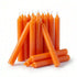 Pack of twenty vibrant orange 1/2-inch chime spell candles for creativity career growth sacral chakra work and social attraction candle magic rituals