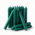 Pack of twenty dark green 1/2-inch chime spell candles for prosperity rituals money drawing abundance manifestation and business success candle magic