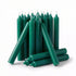 Pack of twenty dark green 1/2-inch chime spell candles for prosperity rituals money drawing abundance manifestation and business success candle magic