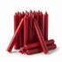 Bundle of 20 red chime candles in classic 1/2-inch diameter size arranged in a cluster for ritual and spell use
