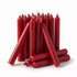 Bundle of 20 red chime candles in classic 1/2-inch diameter size arranged in a cluster for ritual and spell use