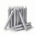 Pack of twenty metallic silver 1/2-inch chime spell candles for lunar rituals full moon ceremonies psychic intuition and moon magic workings