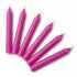 Set of 6 pink 6-inch household taper candles in soft pink for self-love and heart ritual spellwork, candle magic starter supply