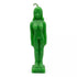 Green wax standing female figure candle representing the earth goddess for abundance fertility and growth ritual workings