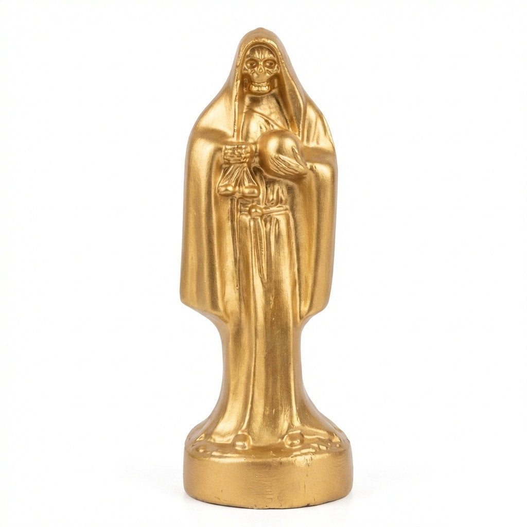 10" Gold Holy Death candle